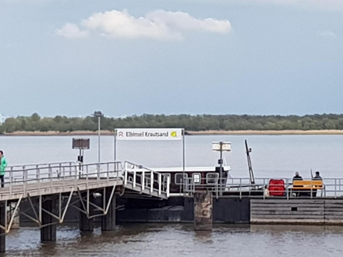 Ferienwohnung beim Bracksee Wischhafen Exterior foto